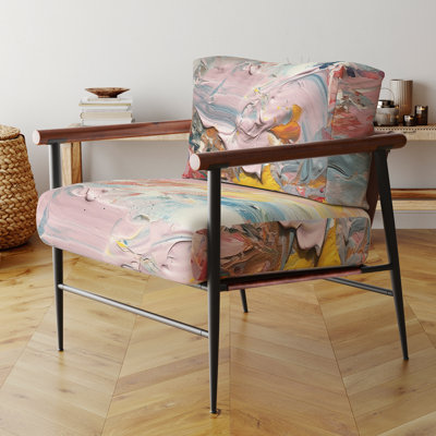 Chaise avec accoudoirs rembourrés Summer Pastel Groove