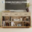 Meuble télé Boho avec console à 3 tiroirs et tablettes réglables en bois Boho