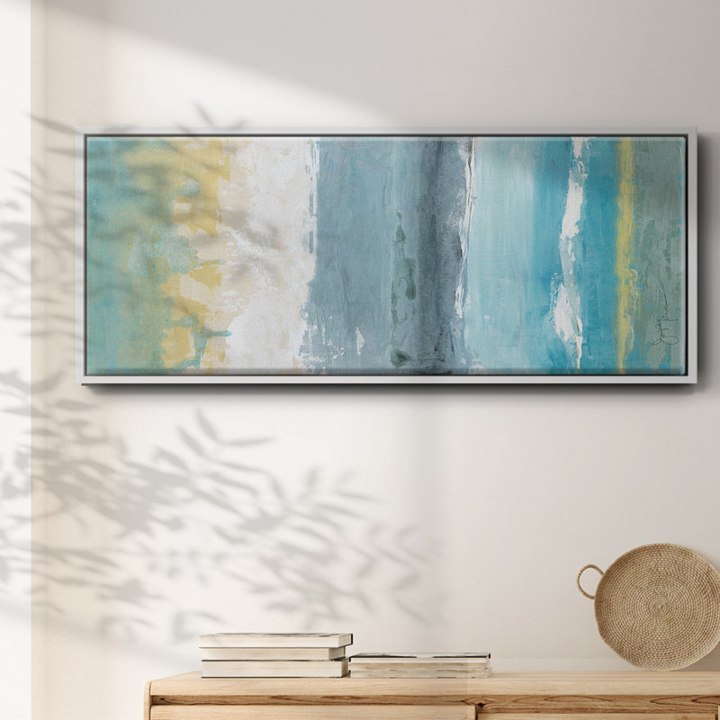 Beach Walk I- Framed Canvas