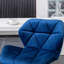 Ensemble de 2 tabourets de bar Breni Velvet Diamond