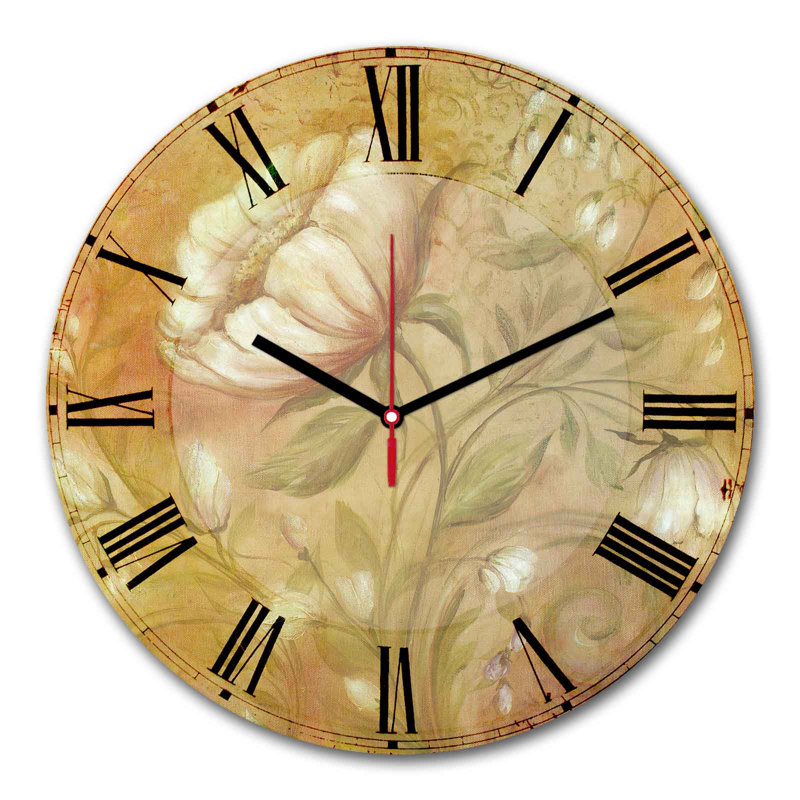 Horloge murale élégante Elegant, 11,8 pouces de diamètre | 100% panneau de fibres à densité moyenne avec une épaisseur de 0,2 pouce | Design élégant pour la maison ou le bureau | La montre moderne ajoute de la sophistication à n'importe quel espa