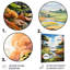 Fairway A Whimsical III - Paysage abstrait en métal, art mural-345872208