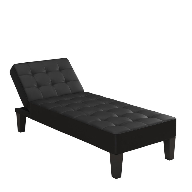 Alaira Faux Leather Chaise Lounge