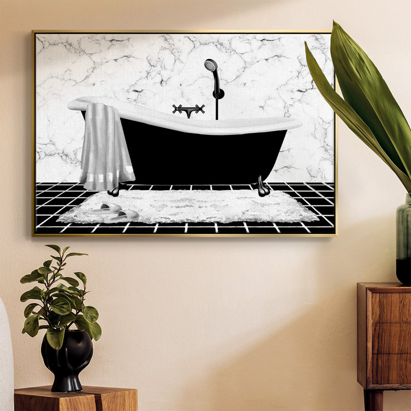 Modern Bath I, H 25 po x l 37 po x P 2 po, Or