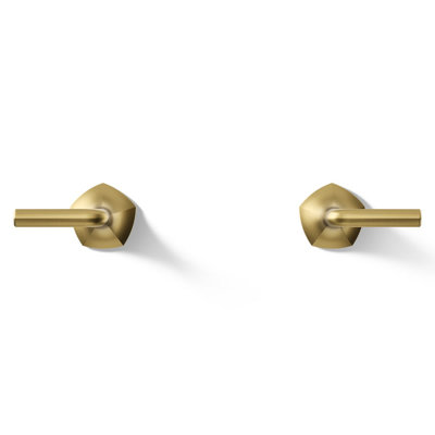 Occasion Wall-Mount Bathroom Sink Faucet Lever Handle Trim