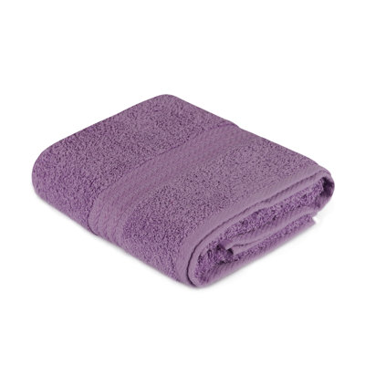 High-Quality Hand Towel, 100% Cotton, Lilac Color, 19.7 x 35.4 inches | 500 GSM for Ultra Absorbency | Machine Washable at 104°F | Soft, Durable, Perfect for Bathroom or Gym Use, Luxurious and Stylish Design
