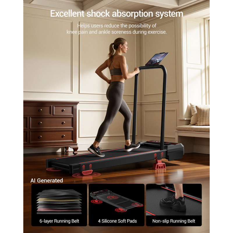 UMAY Portable Walking Pad & Treadmill, 14% Incline, 3.0 HP Motor, 120 kg Max User Weight, Remote Included