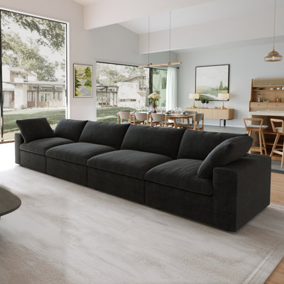 Canapé modulaire rembourré 4 places