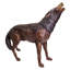 The Howl of the Wild Wolf Garden Statue