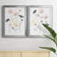 «Blush and Black Wildflowers I», ensemble de 2 impressions sur toile encadrées-487160005-487160006