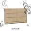Commode double 6 tiroirs Crescent-110438763