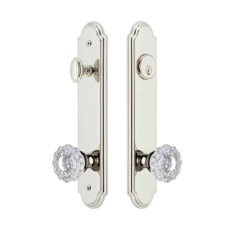 Ensemble d'entrée complet Arc, 2,375 po, Nickel poli