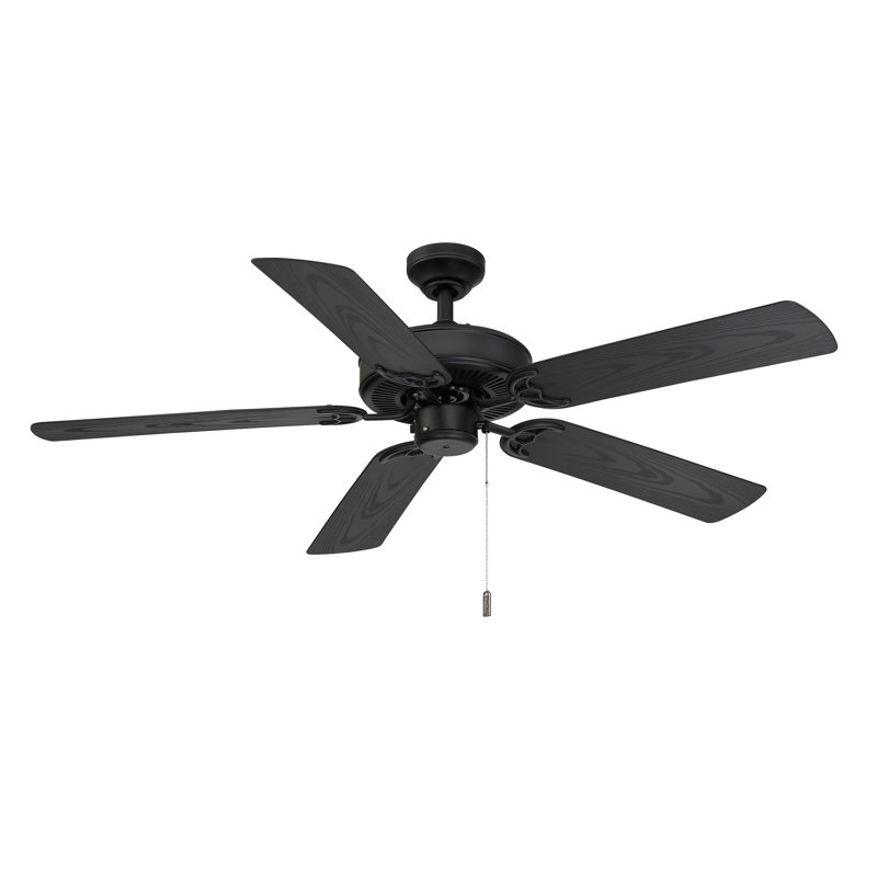 Giancarlo 52'' Ceiling Fan with LED Lights, Painted Brushed Nickel with Maple/Walnut Blades