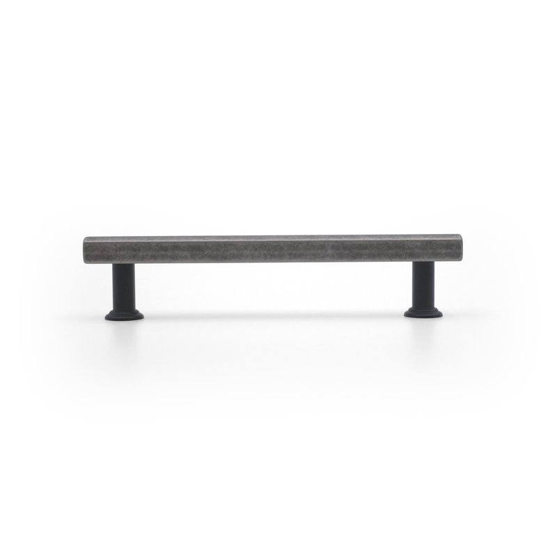 Mod Two Tone Bar / Handle Pull, Matte Black/Weathered Nickel, 5"