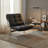 Mid-Century Modern Faux Leather Bauhaus Inspired Chrome Leg Lounge Chair-1227648489