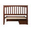 Lit plateforme en bois massif avec pieds de lit et tiroirs de rangement Mission-126306321-126306323