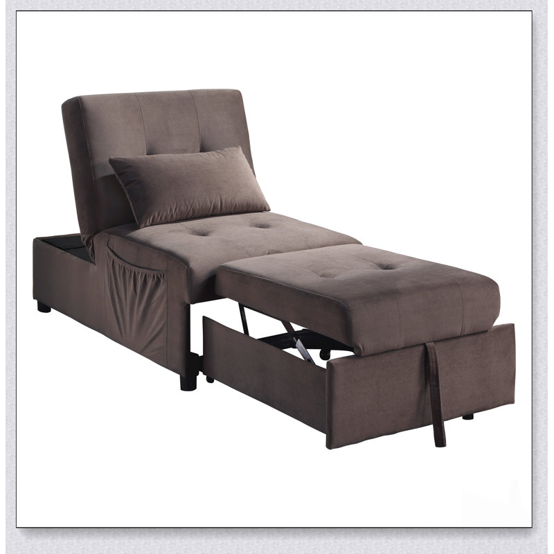 Banc de rangement avec plateau coulissant Modern, Brun