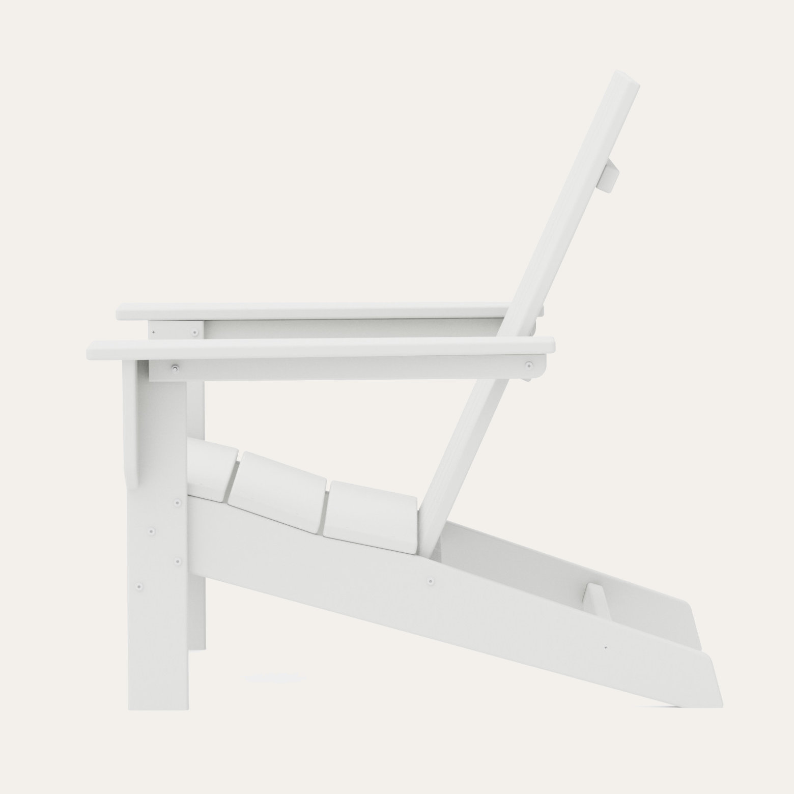 POLYWOOD x AllModern Plastic Adirondack Chair, White