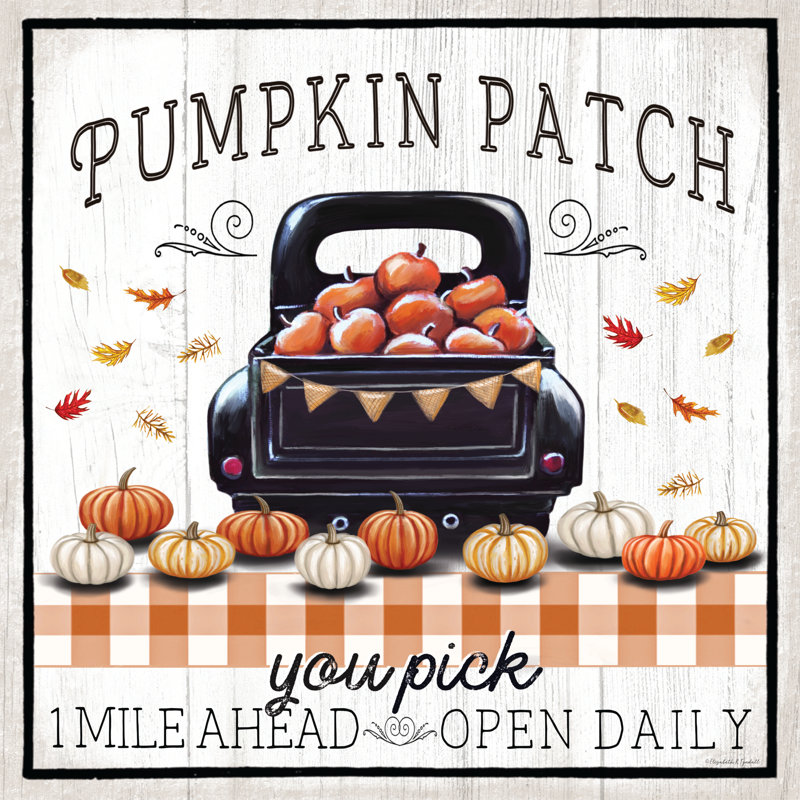 Pumpkin Patch by Elizabeth Tyndall, 20" H x 20" W