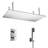 Genoa Sandino Thermostatic Ceiling Mount Rain Fall LED Shower Set