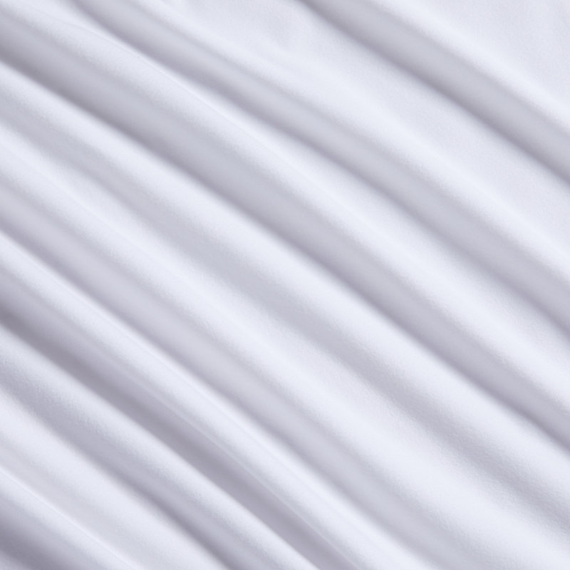 Solid Flannel Fitted Sheet, Bottom Sheets With Built-In Sheet Straps By Sweet Home Collection, Twin Fitted Sheet, White