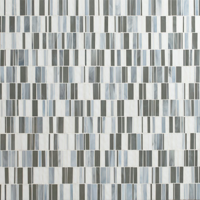 Rietto Circuit Blue 12 in. x 12 in. Glossy Glass Mosaic Wall Tile