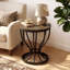 Table d'appoint ronde ronde pour le salon, table de bout ronde industrielle-114727150