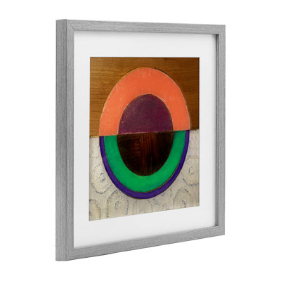Impression horizontale encadrée sous cercle fendu sous verre, design par Matthew Finger