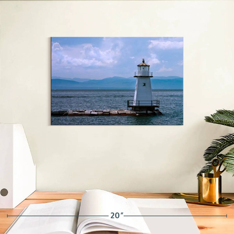 Phare du lac Champlain, H 8 po x l 12 po