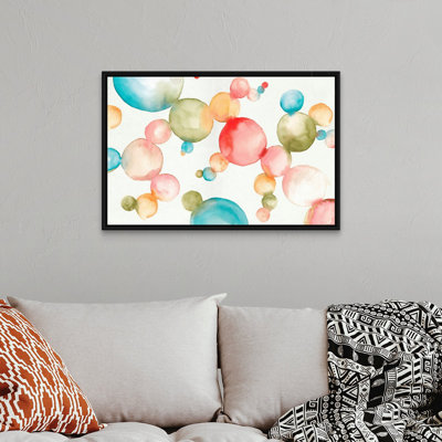 'Bubblegum Balloons' by Eva Watts - Painting Print on Canvas