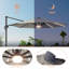 Parasol lumineux en porte-à-faux 132,2 po Senait-1600177816