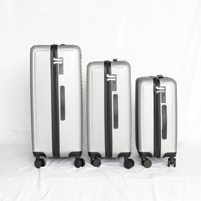 2025  silver suitcase with 360° Spinner Wheels, Luggage
