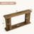 63" Console Table with Shelves