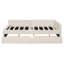 Lit plateforme double tapissier double avec USB et 2 tiroirs, beige