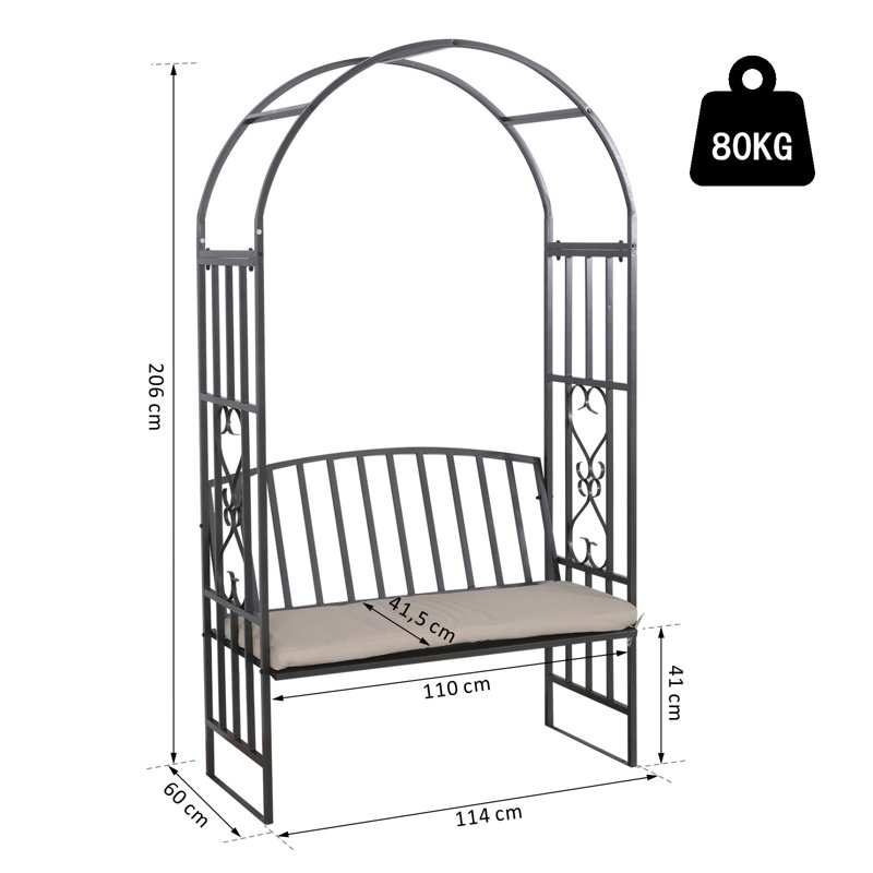 Valleywood Metal Outdoor Bench