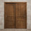 Portes coulissantes pour garde-robe coulissantes | Ego 5012 | Ensemble de quincaillerie Rails | Portes de garde-robe de chambre en bois massif