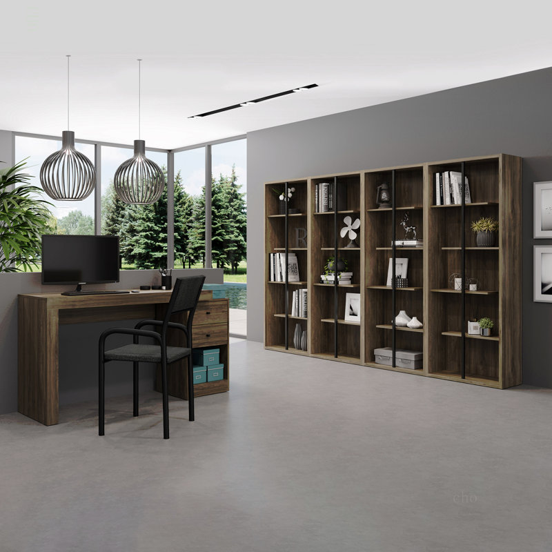 Bureau à domicile extensible, Brun