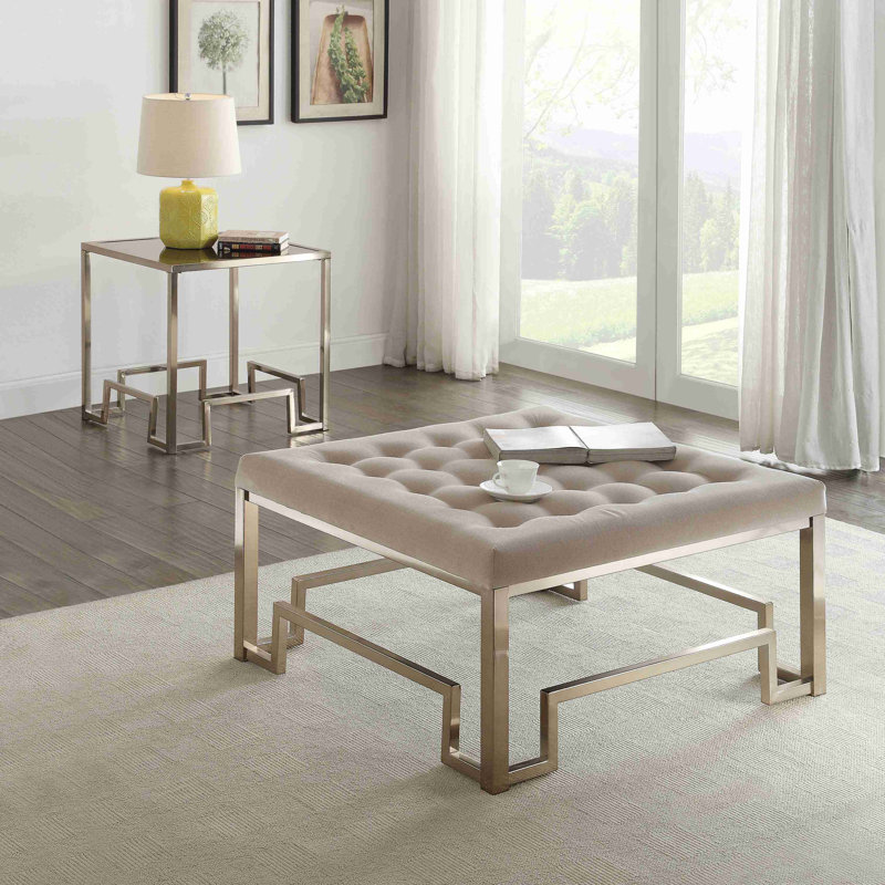 Cocktail Tufted Ottoman