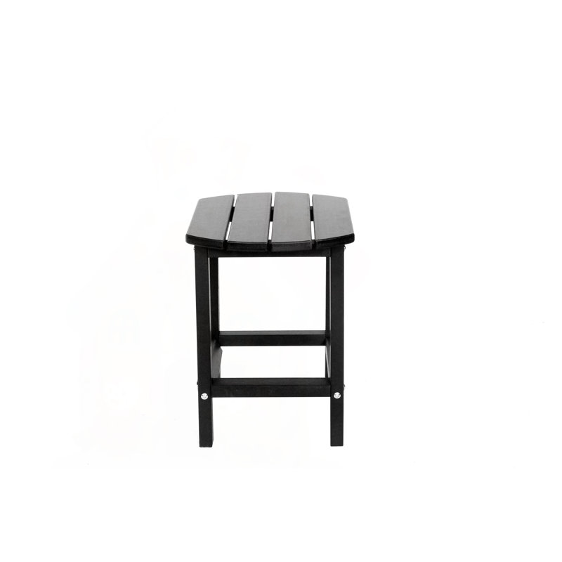Table d'appoint extérieure carrée Adirondack en bleu, H 16,5 po x l 12,4 po x P 15,8 po, Noir