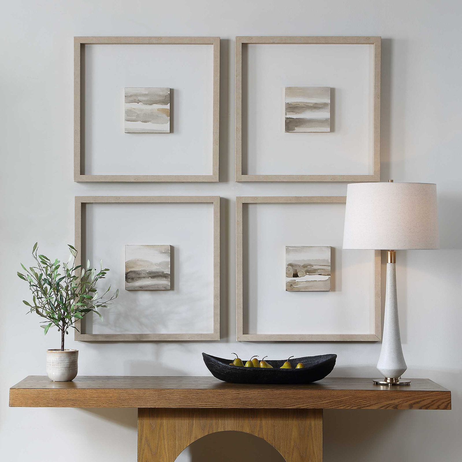 Uttermost Studying Sepia Hand Painted Canvases