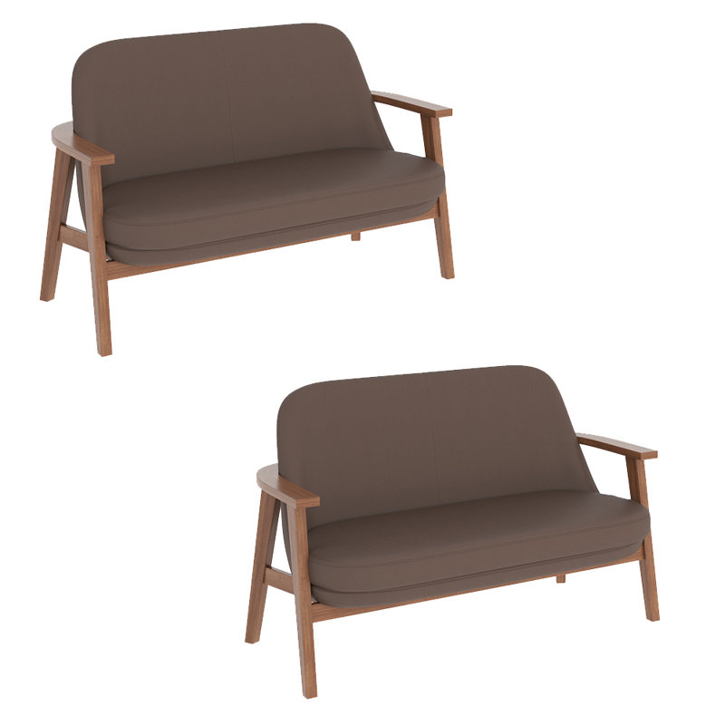 Banc rembourré en similicuir Modern Modern