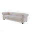 Canapé en tissu de lin beige (beige)-129420960