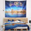 Tapisserie d’horizon de cityscape singapour avec accessoires suspendus en polyester-28500145