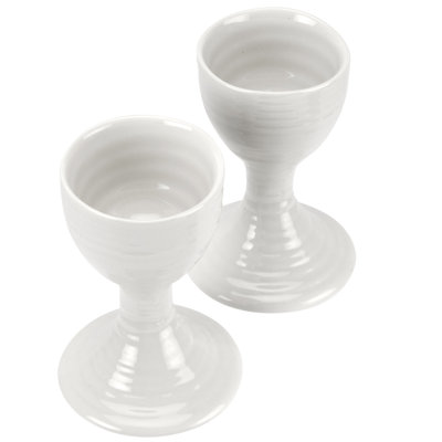 Portmeirion Sophie Conran White Egg Cups 3.5"