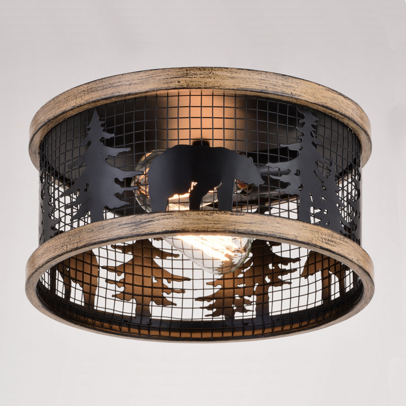 Plafonnier encastré 2 lumières 12 po Cerf, Orignal