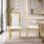 Ensemble de 2 chaises de salle à manger Modern Gold avec coutures losangées et dossier ergonomique-1275806167