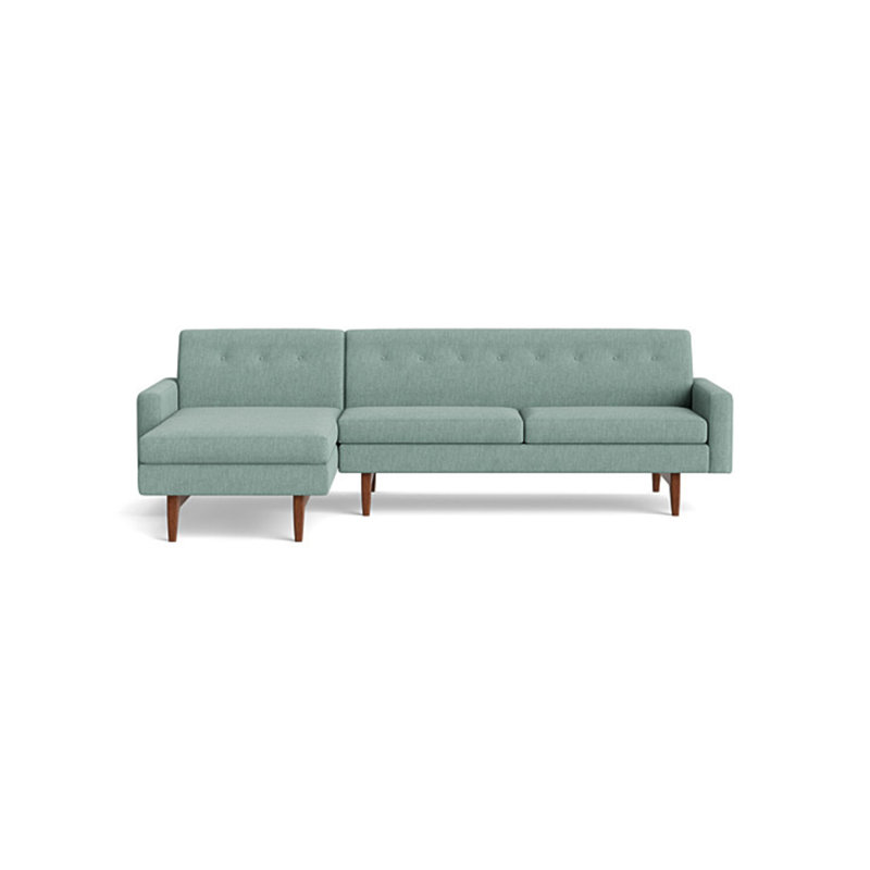 Tyler Chaise Sectional, Left Hand Facing, Performance Weave - Spa