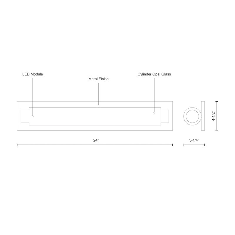 Charleston Dimmable LED Bath Bar