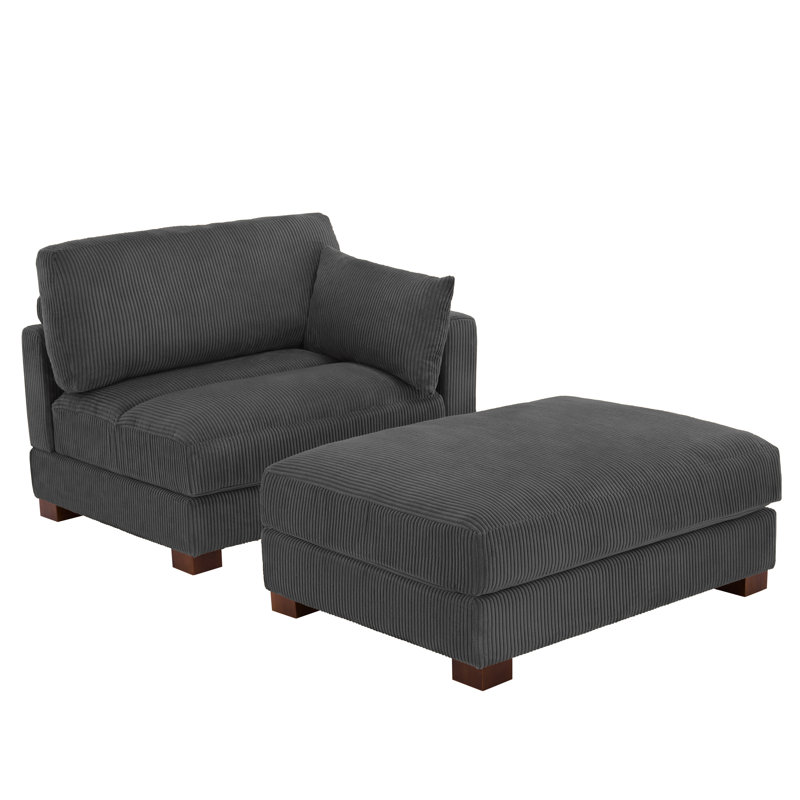 Bentura 221.5Cm Square Arms Modular Sofa, Grey