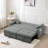 3 In 1 Convertible Sleeper Sofa Bed With Reclining Backrest, Pillows And Side Pockets-556063508